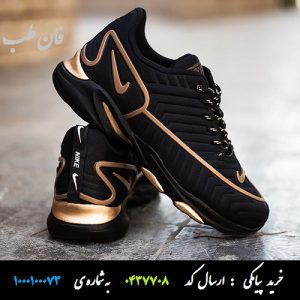 , Nike Mens Shoes Anix , کفش , خرید کفش ,قیمت کفش , کفش مردانه , کفش پسرانه , کفش آنیکس , کفش نایک , کفش ورزشی مردانه , کفش مشکی , کفش طلایی,