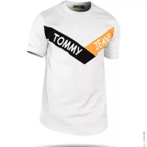 Tommy Jeans T-shirt , تیشرت , خرید تیشرت , قیمت تیشرت , عکس تیشرت , تیشرت تامی , تیشرت سفیذد , تیشرت مردانه , تیشرت پسرانه , تیشرت آستین کش مردانه Tommy مدل 36609