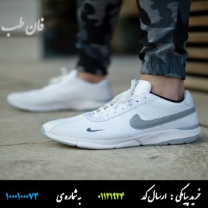 خرید پستی کفش مردانه Nike مدل ARYA (سفید طوسی) , کفش , خرید کفش , کفش ورزشی مردانه ,قیمت کفش , عکس کفش , کفش نایک , کفش سفید , کفش مردانه , کفش پسرانه , Nike shoes,