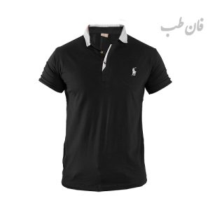 تیشرت مردانه مشکی مدل Polo90