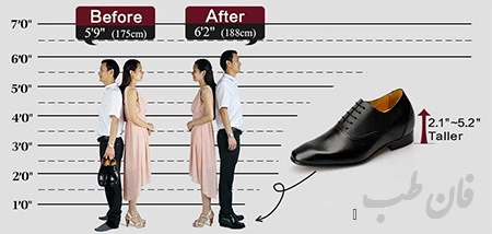 افزایش قد واقعی به کمک کفش مناسب
