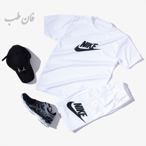 ست تیشرت شلوارک NIKE سفید مردانه مدل Sarox