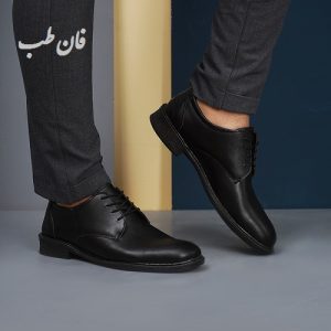 کفش رسمی مردانه مشکی مدل elvin