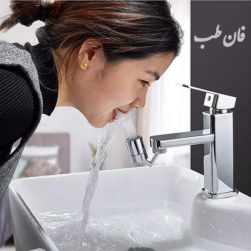 فیلتر آب استیل Splash Filter,Rotating water faucet,فیلتر پاشش آب,سر شیر آب,سر شیر چرخشی سینک ظرفشویی,کنترل و هدایت آب سینک ظرفشویی اسپلش فیلتر,