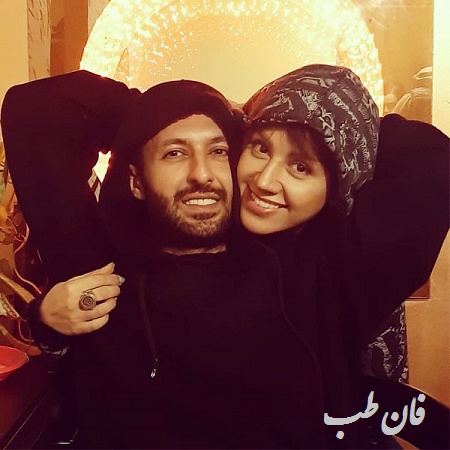 عکس حسام محمودی و همسرش
