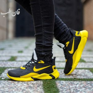 کفش ورزشی نایک مشکی زردمردانه مدلB709