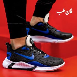 کفش ورزشی نایک مشکی آبی مردانه مدلB709