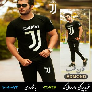 ست تیشرت و شلوار Juventus مدل Edmond (مشکی)