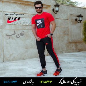 ست تیشرت وشلوار مردانه Nike مدل Zilan (قرمز)