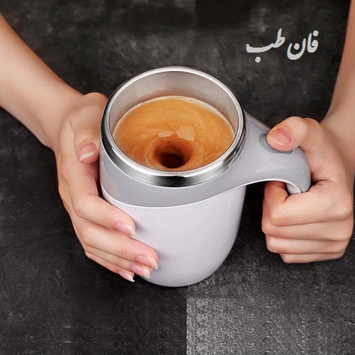 لیوان ماگ همزن دار مغناطیسی دسته دار coffee cup dtm-630