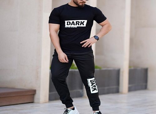 ست تیشرت شلوار مردانه مدل Dark کد 6005