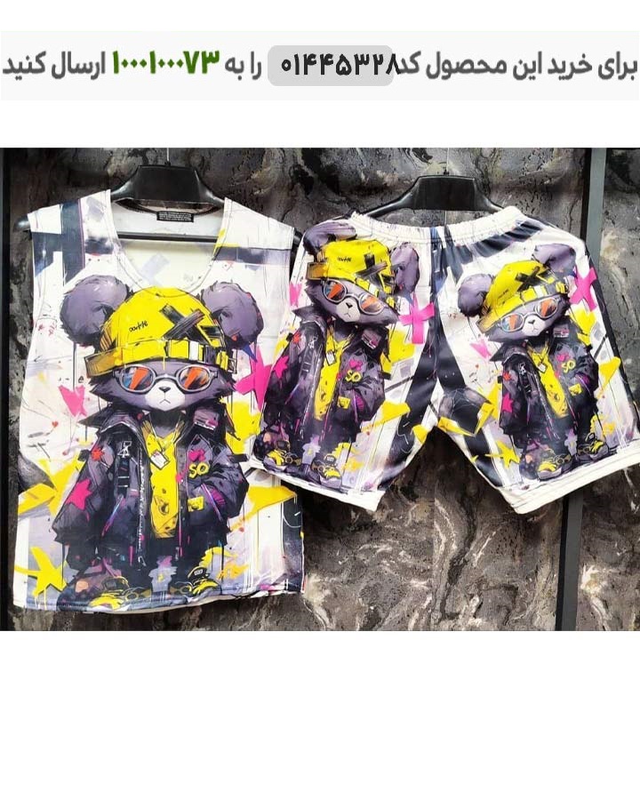 عکس محصول تاپ شلوارک ورزشی مدل Mouse کد 6272