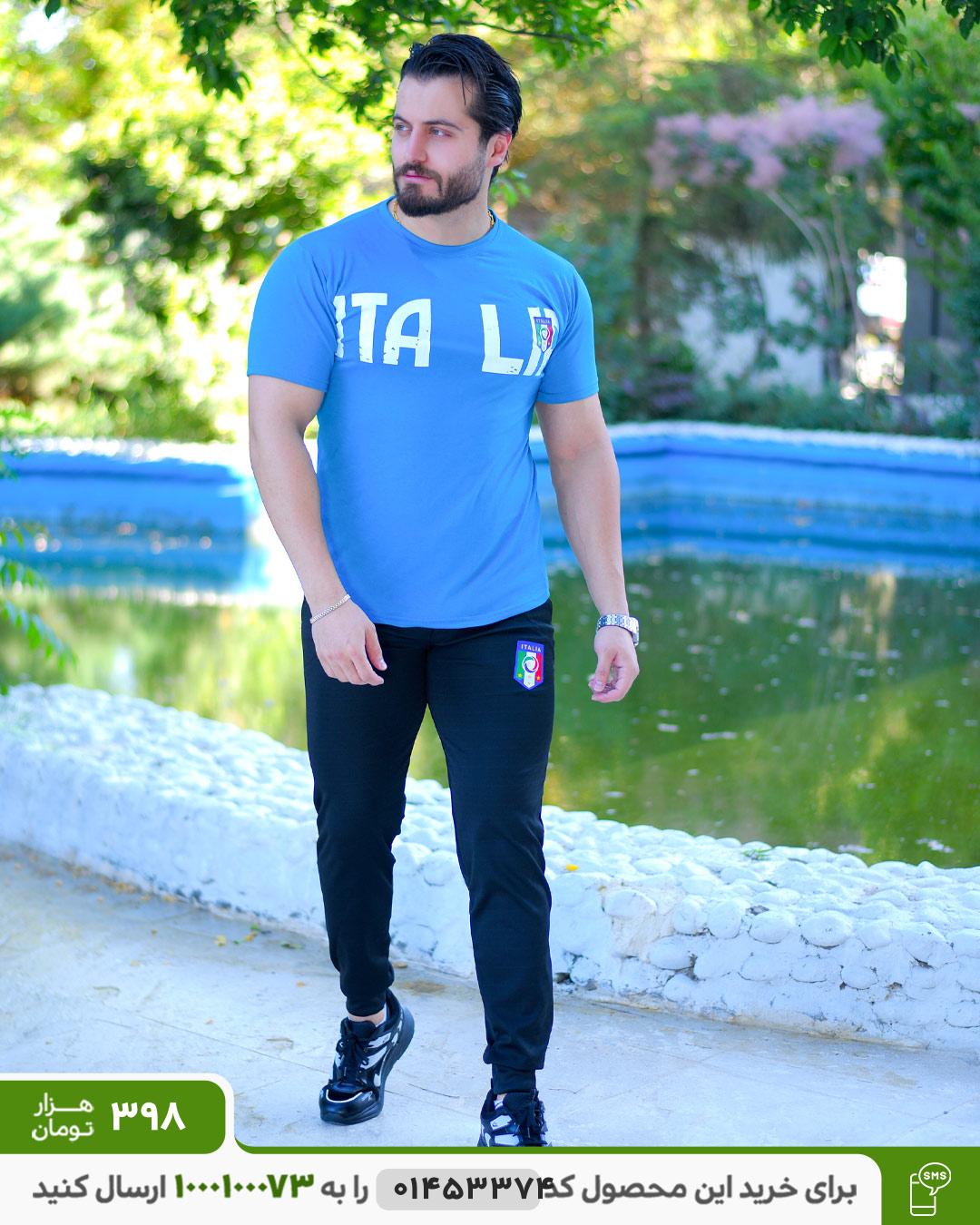 ست تیشرت شلوار مردانه مدل Azzurri کد 6337