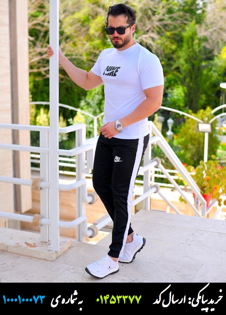 تیشرت شلوار مردانه Nike مدل Alba (سفید) کد 6342