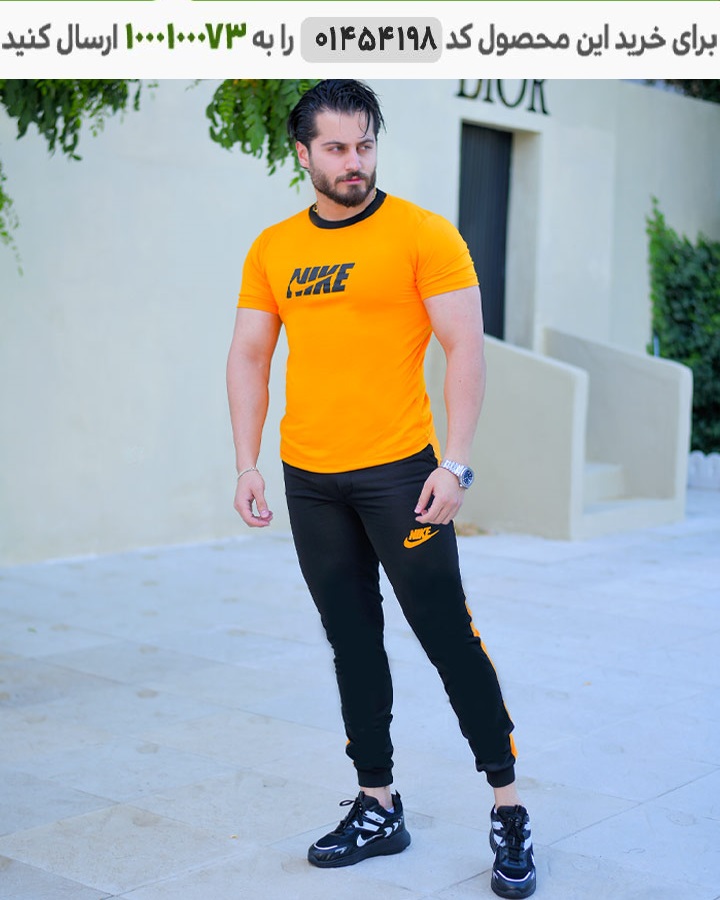 تیشرت شلوار مردانه Nike مدل Alba (زرد) کد 6343