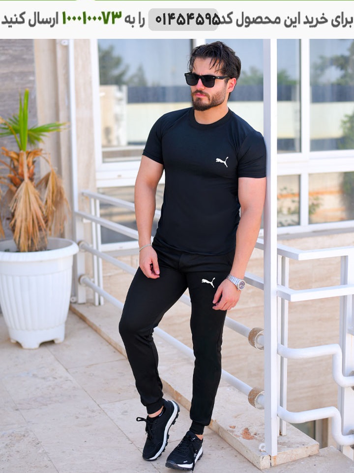 ست تیشرت شلوار مردانه Puma مدلAnil کد 6345