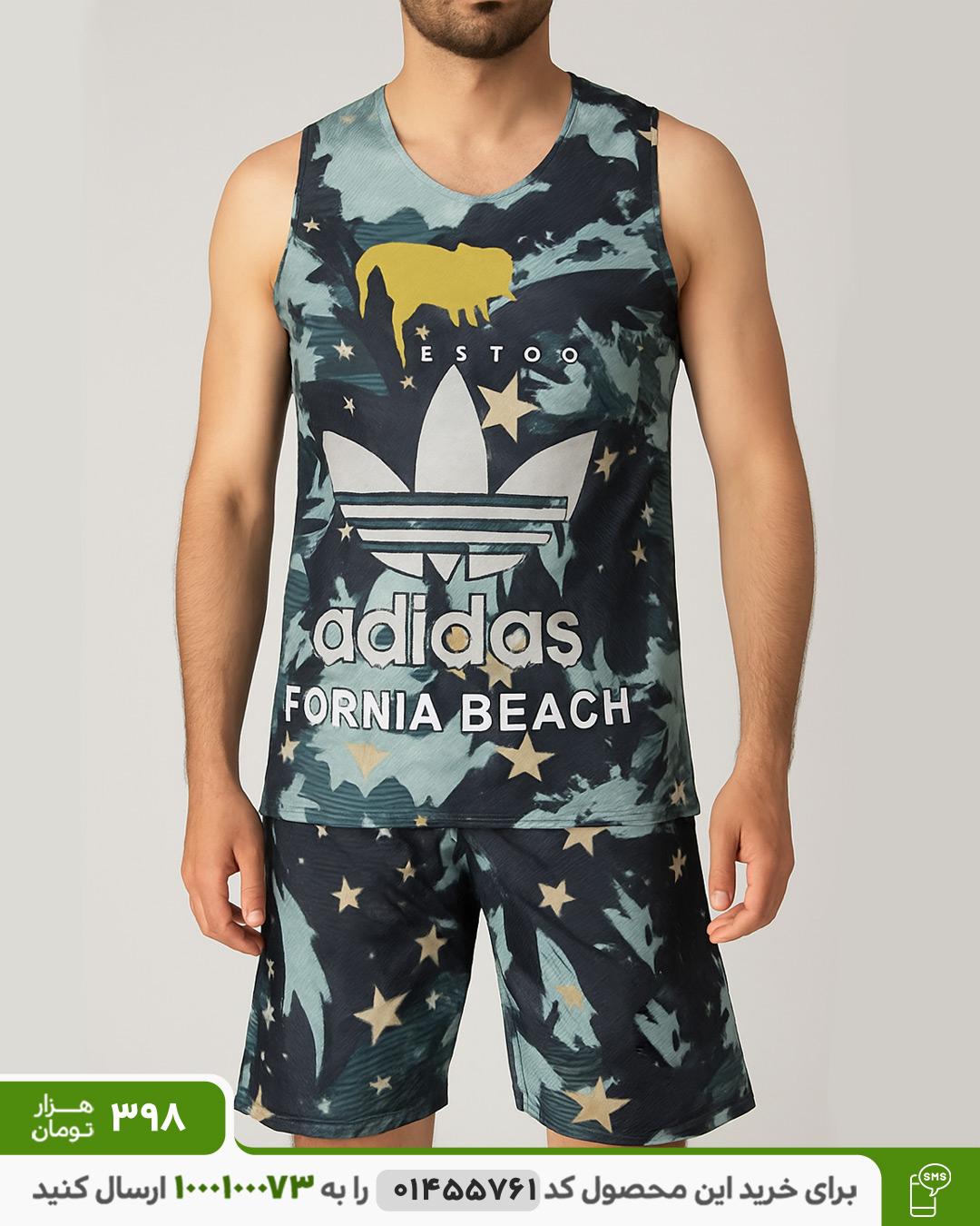 ست تاپ شلوارک مردانه adidas مدل Fornia کد 6368