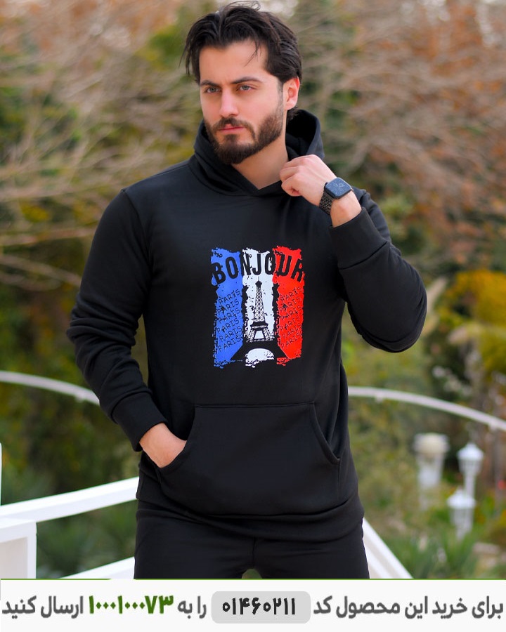 عکس محصول سویشرت مردانه مدل Bonjour کد 6299